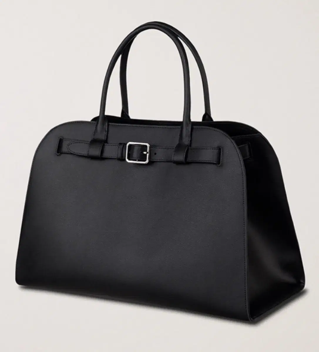 던스트 BUCKLE LEATHER LARGE TOTE BAG BLACK