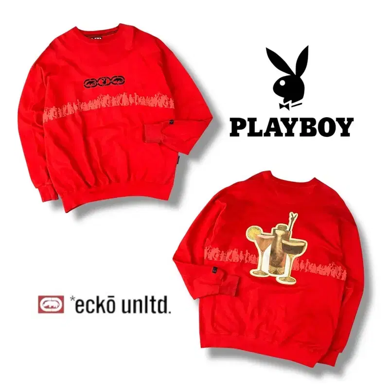 eckoUnltd X playboy 로고플레이 스웻셔츠 y09295