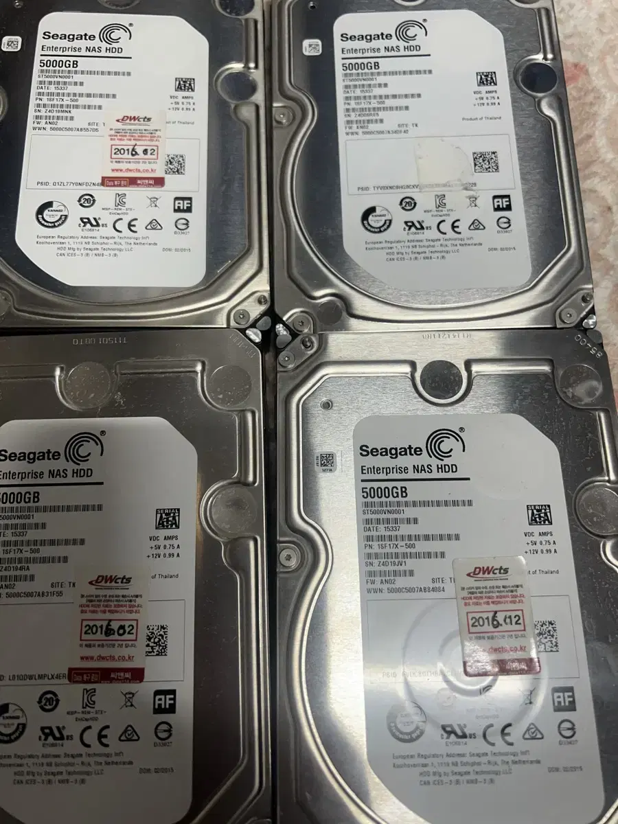 시게이트 nas hdd 5tb 4개