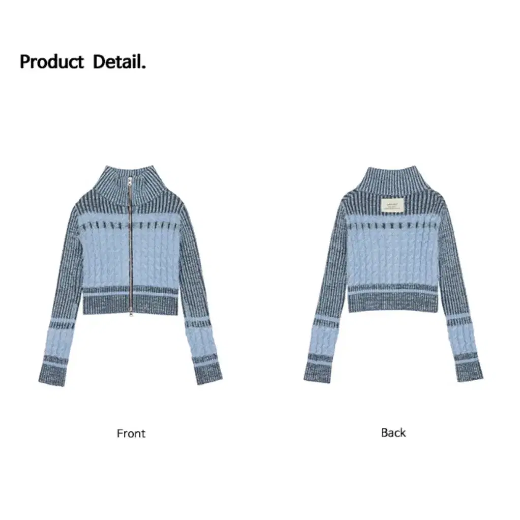 [카리나착용]라티젠 집업니트L6 COLORBLOCK KNIT ZIPUP