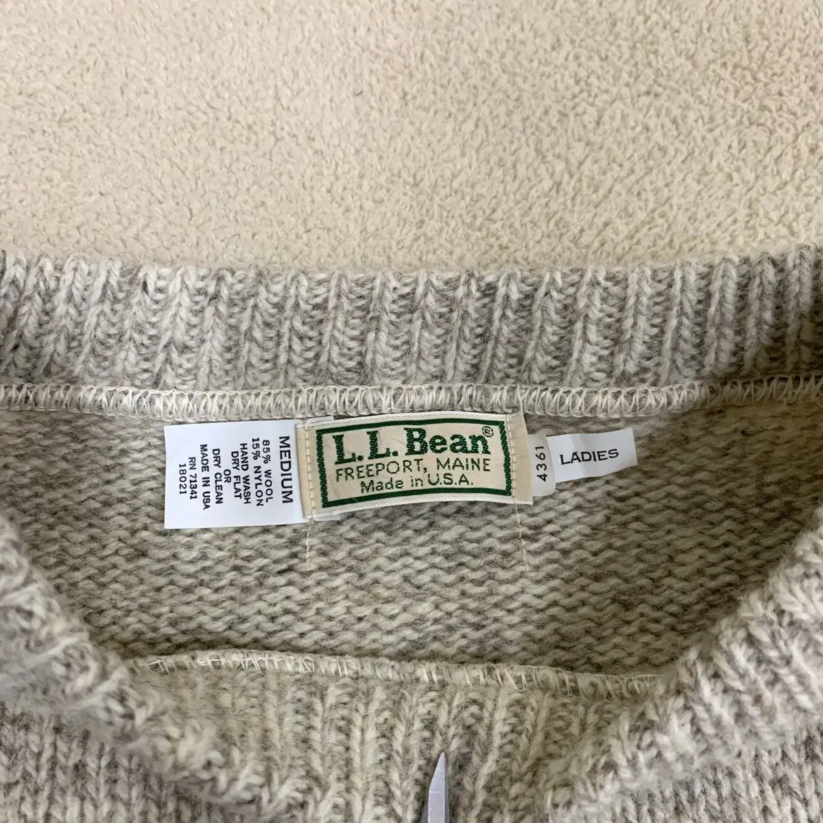 빈티지 L.L.Bean 엘엘빈 여성용 니트(M) 울니트