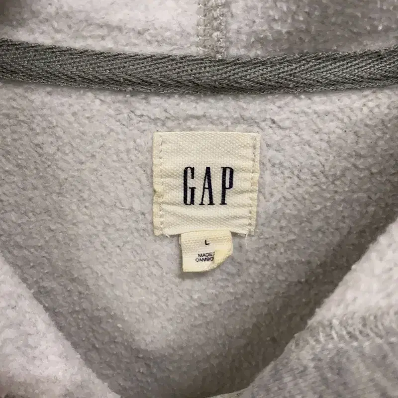 갭 gap 스트릿 그레이 기모 후드티 100 C00626