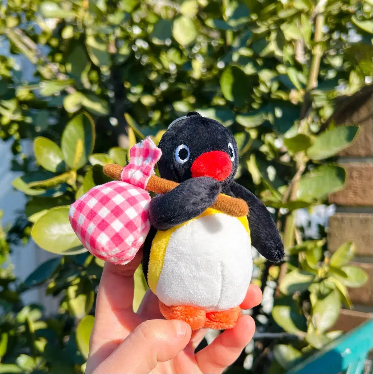 Genuine Little Penguin Pingu Pinga doll Heart Fish CGV