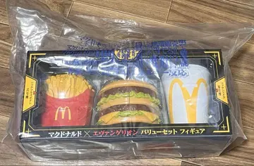 맥도날드 밸류 세트 에반게리온 콜라보 피규어 3종 세트