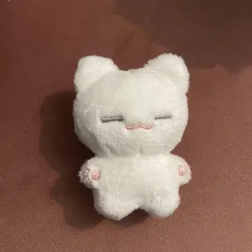세븐틴 우지 봉제 인형 고양이 8cm 뽀얀