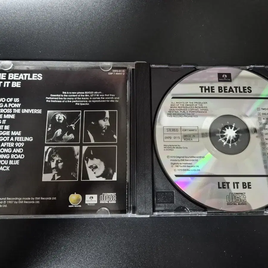 비틀즈 THE BEATLES LET IT BE cd