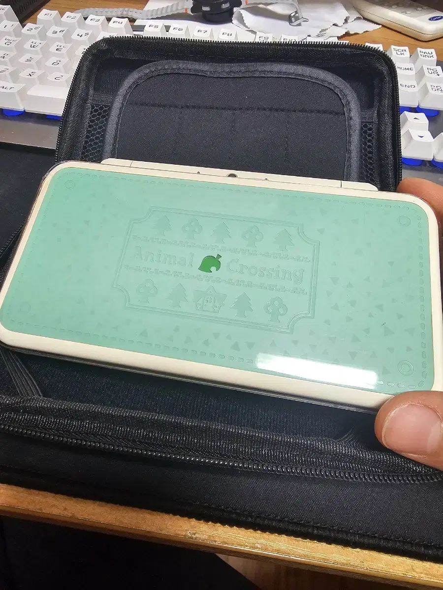 닌텐도 new 2ds xl 동물의 숲 에디션 + 파우치 + 충전기 팝니다