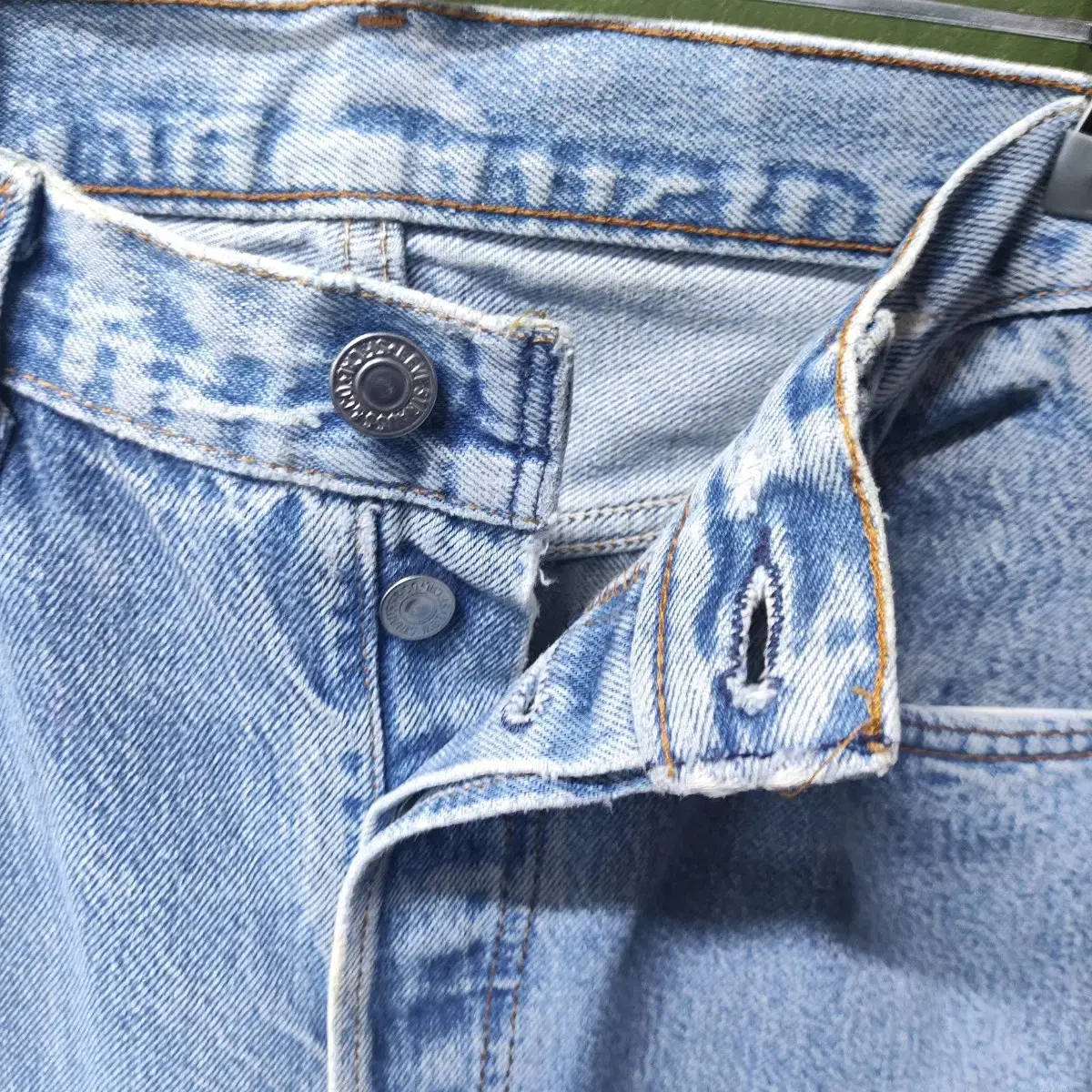 90s LEVIS USA 501 워싱 데님 팬츠