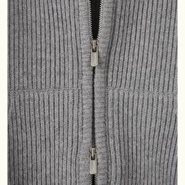 Ribbonbit Loren Zip-up Knit Gray