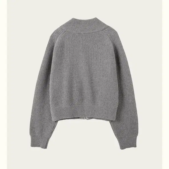 Ribbonbit Loren Zip-up Knit Gray