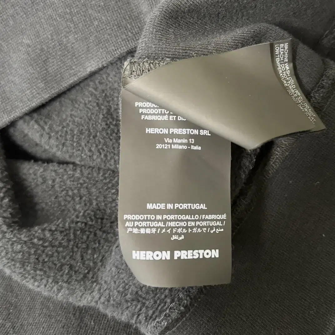 HERON PRESTON 헤론프레스톤 NASA 블랙 후드 스웻셔츠 맨투맨