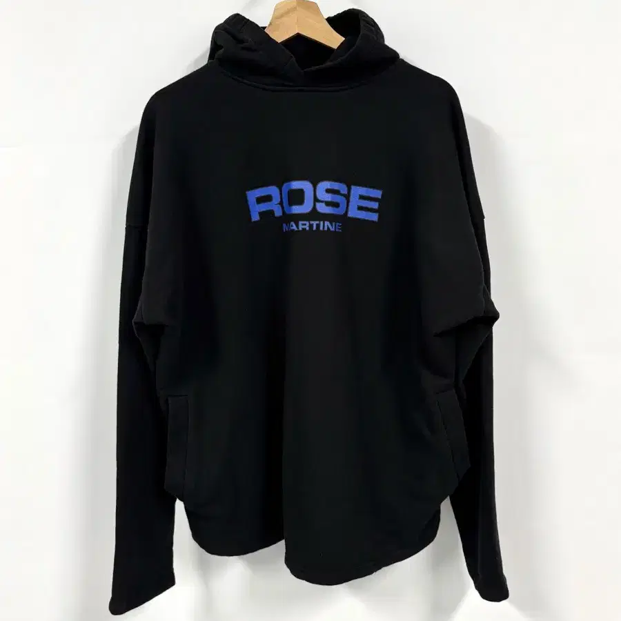 MARTINE ROSE 마틴로즈 블루 로고 후드스웻셔츠 S