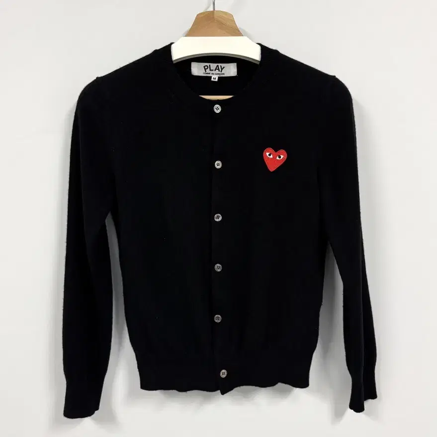 COMME DES GARCONS PLAY 꼼데가르송 블랙 가디건 여성용