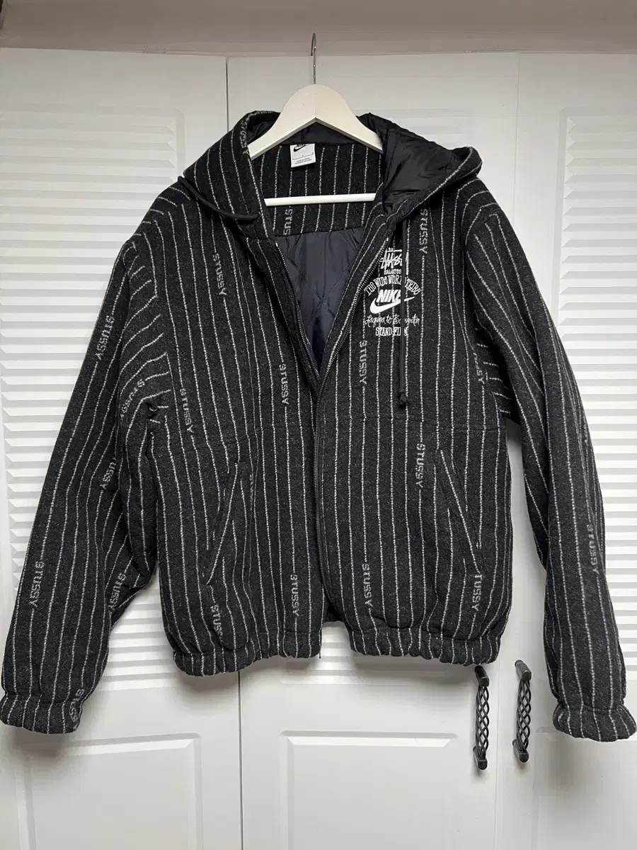 Nike x Stussy NRG Striped Wool Jacket L