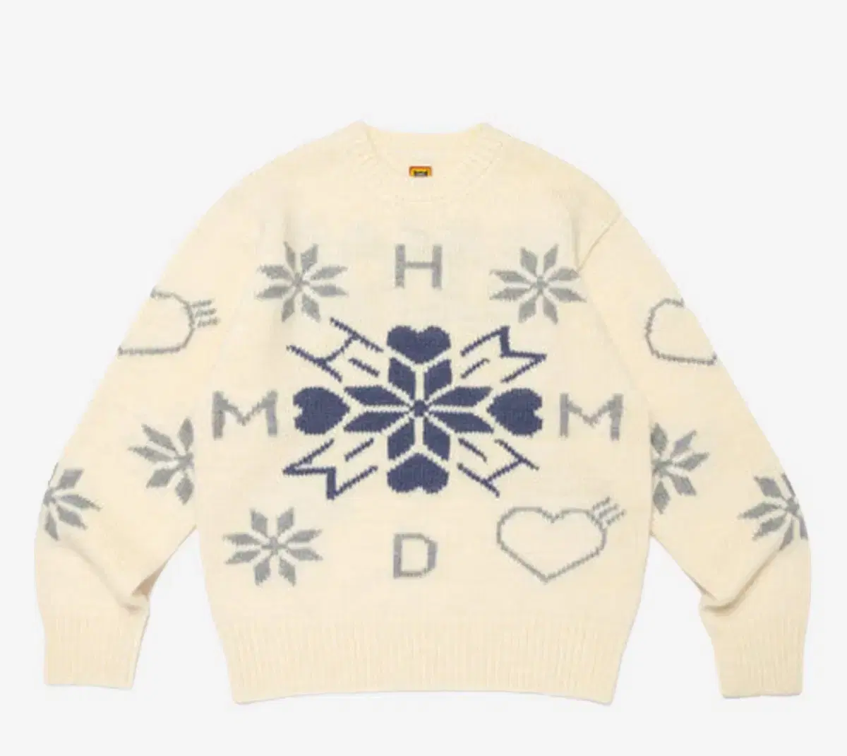 휴먼메이드 Snowflake Knit Sweater White