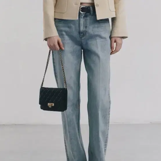 던스트 스트레이트 청바지 70s semi flared jeans 연청