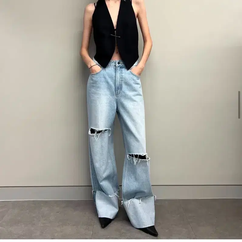 더일마 EBLIN ROLL-UP JEANS