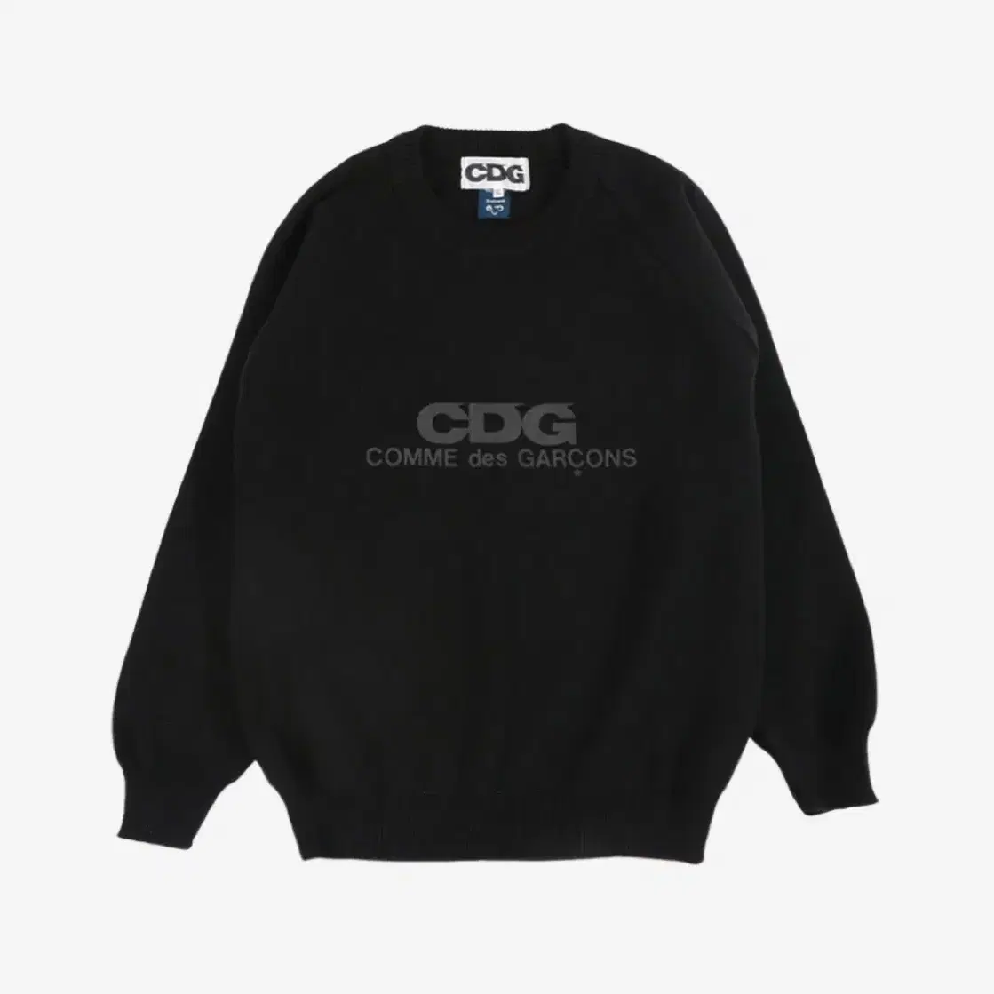 CDG 라운드 넥 스쿨 풀오버 니트 L, XL