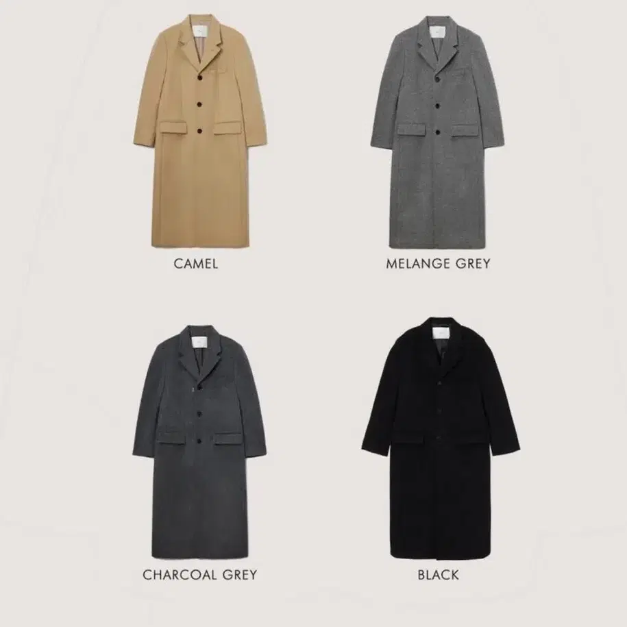 던스트 새상품 UNISEX 2-WAY 3 BUTTON COAT