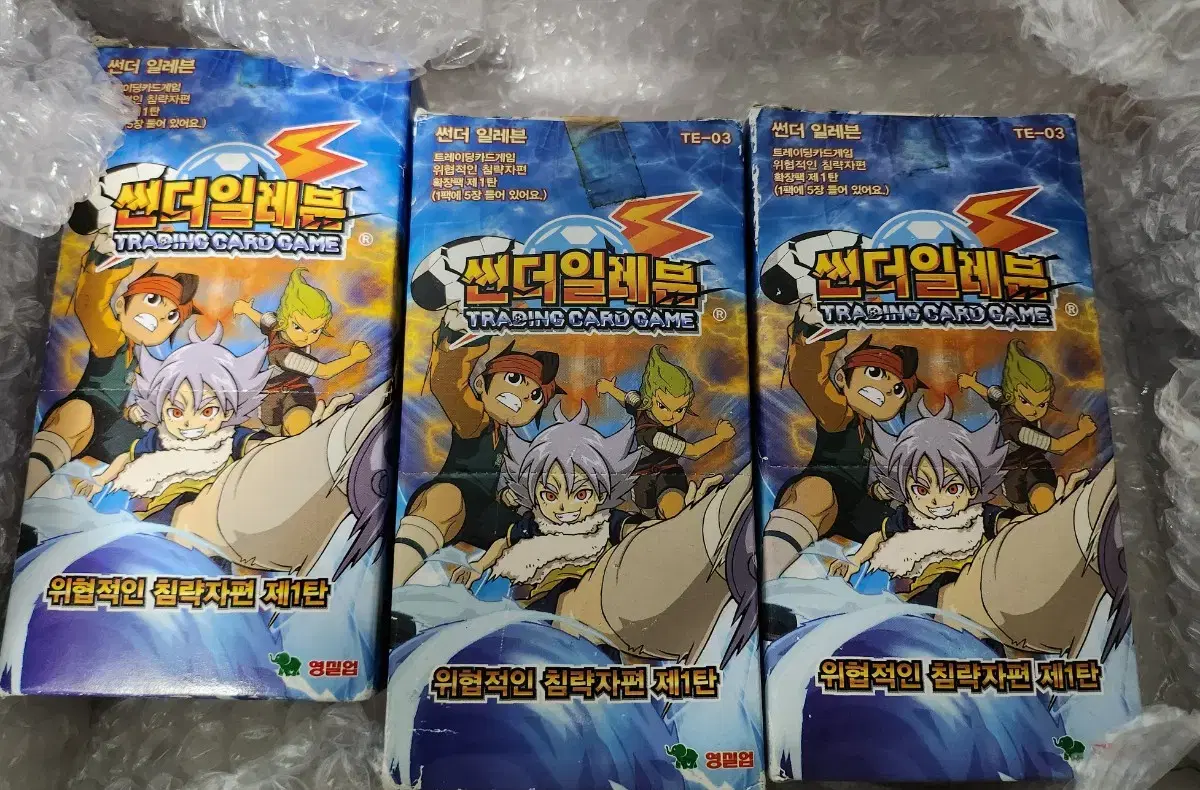 Thunder Eleven Inazuma Eleven kard Threatening Invaders sealed 3 boxes bulk Sell