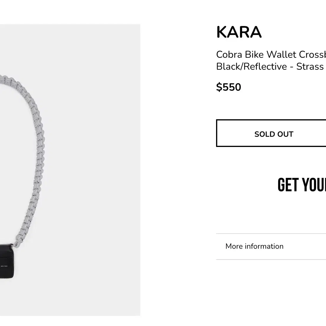 KARA New York Chain Leather Mini Bag 카라