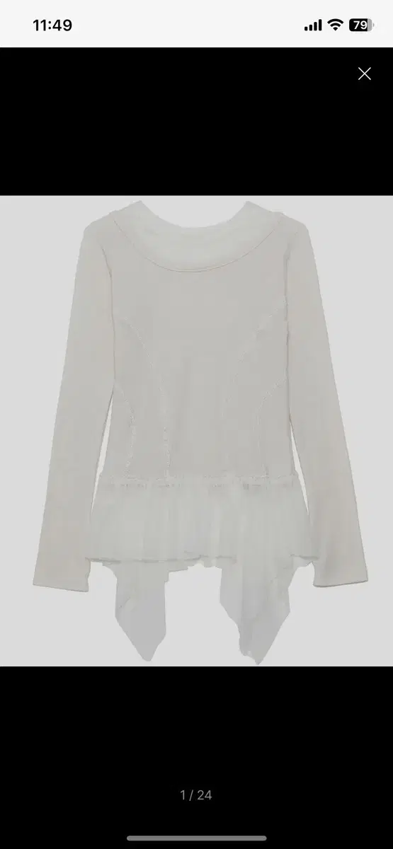 플레어업 레이어드 Layered Lace Frill Long Sleeve