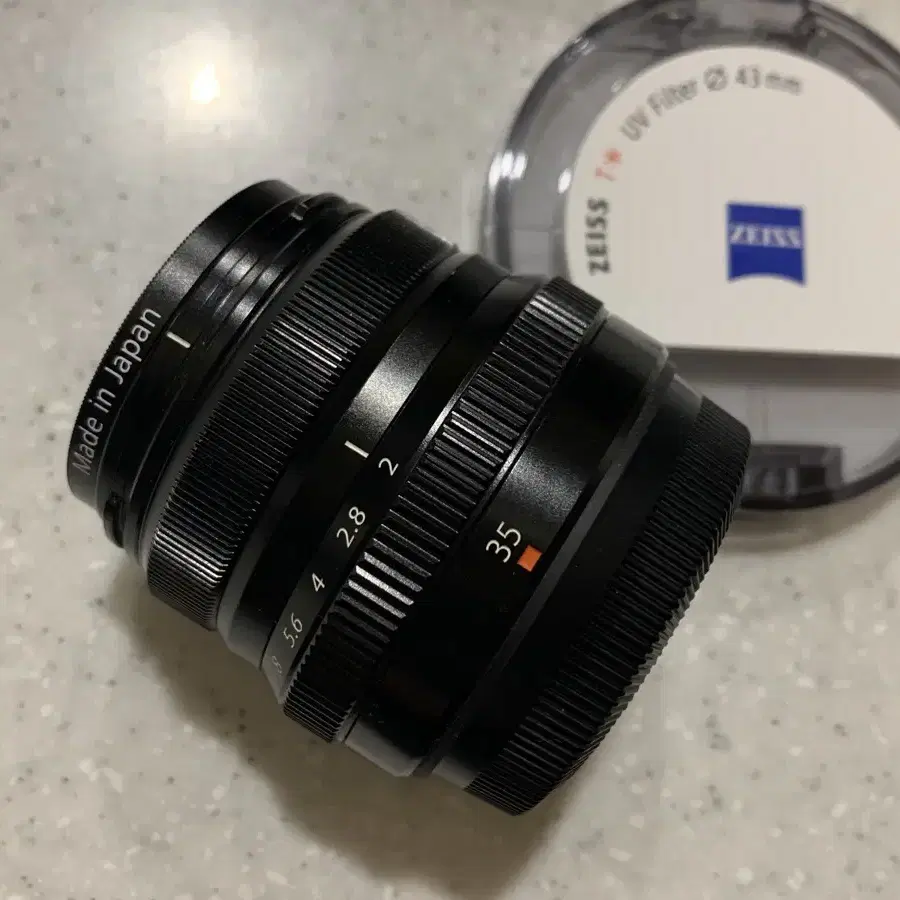 후지 xf35mm F2 R WR+철제 사각후드+ZEISS필터