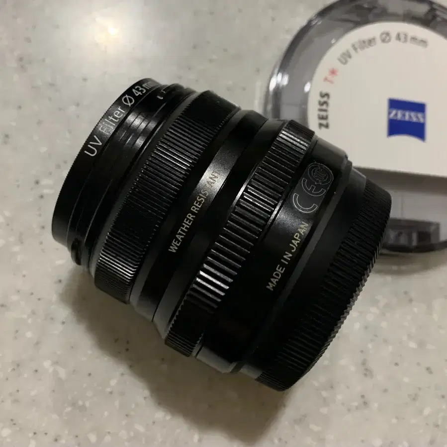 후지 xf35mm F2 R WR+철제 사각후드+ZEISS필터