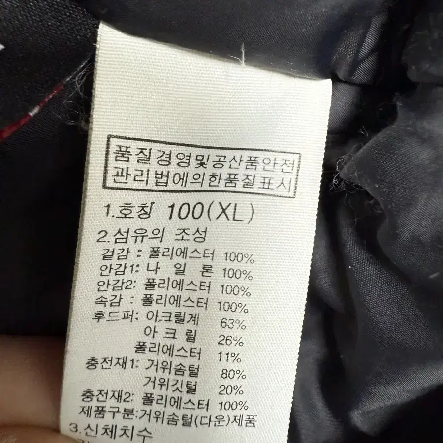 노스페이스 다운패딩 여자 100