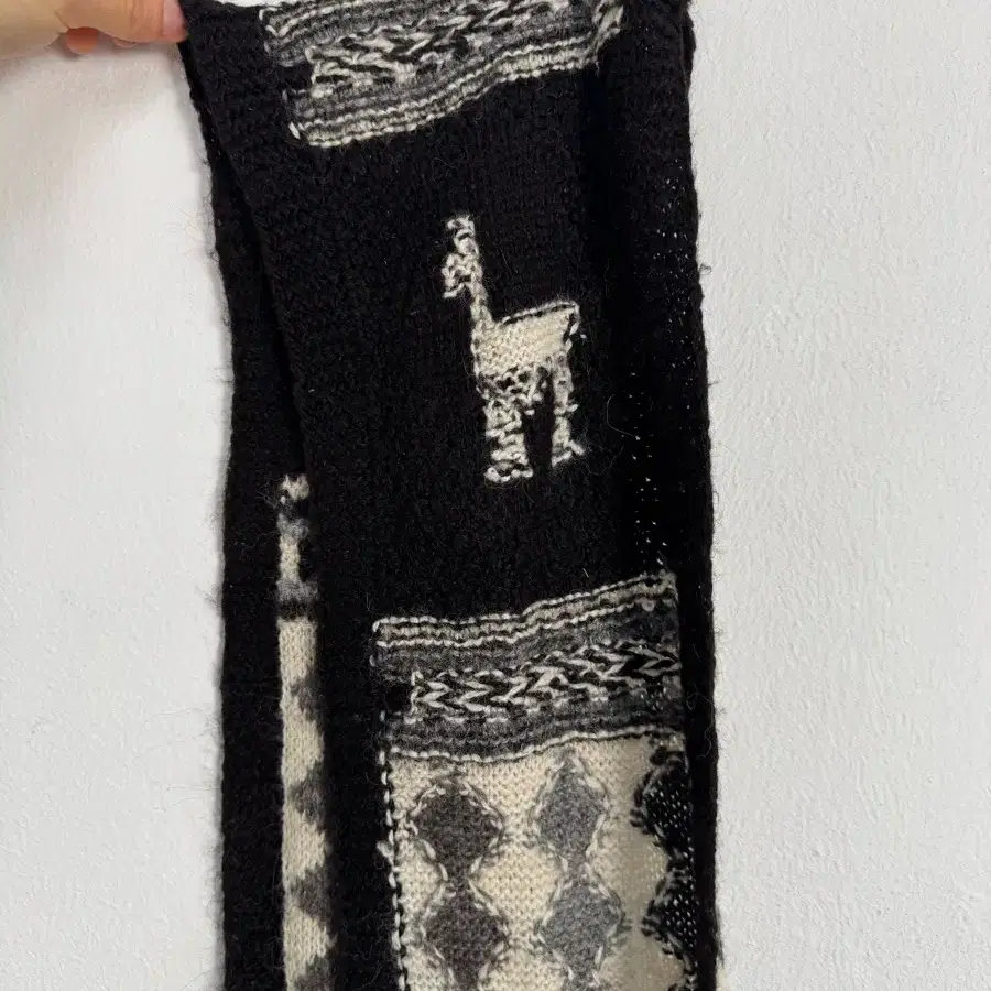 Vintage Peruvian Alpaca Pattern Muffler