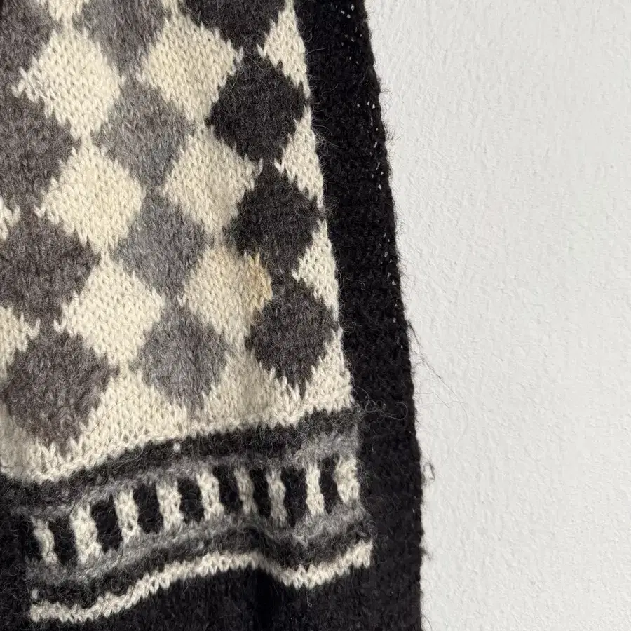 Vintage Peruvian Alpaca Pattern Muffler