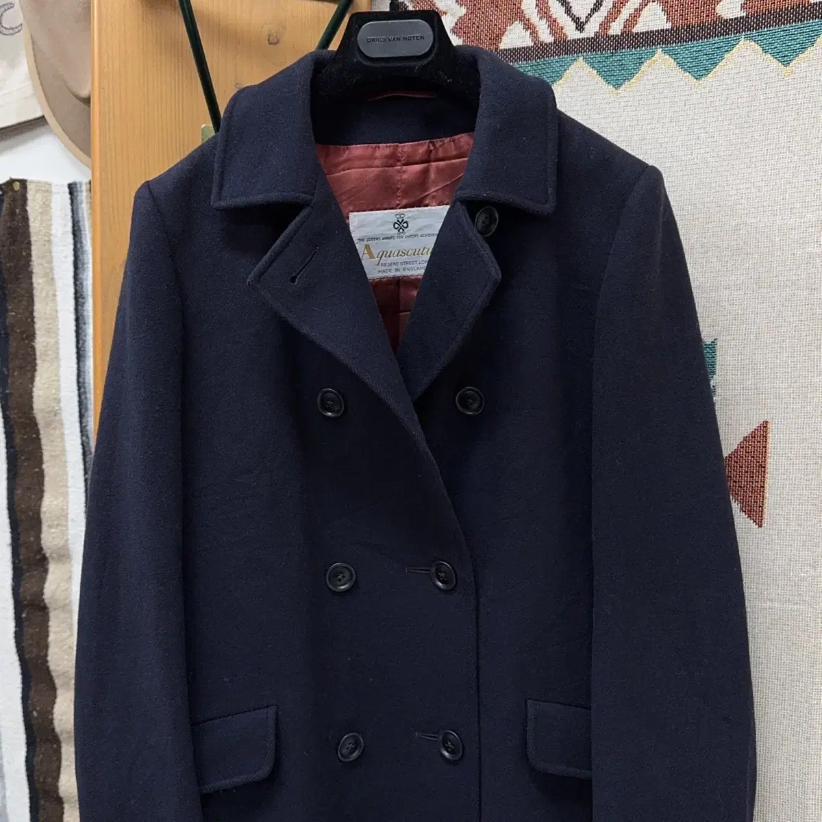 1960s-70s Aquascutum 울 반코트