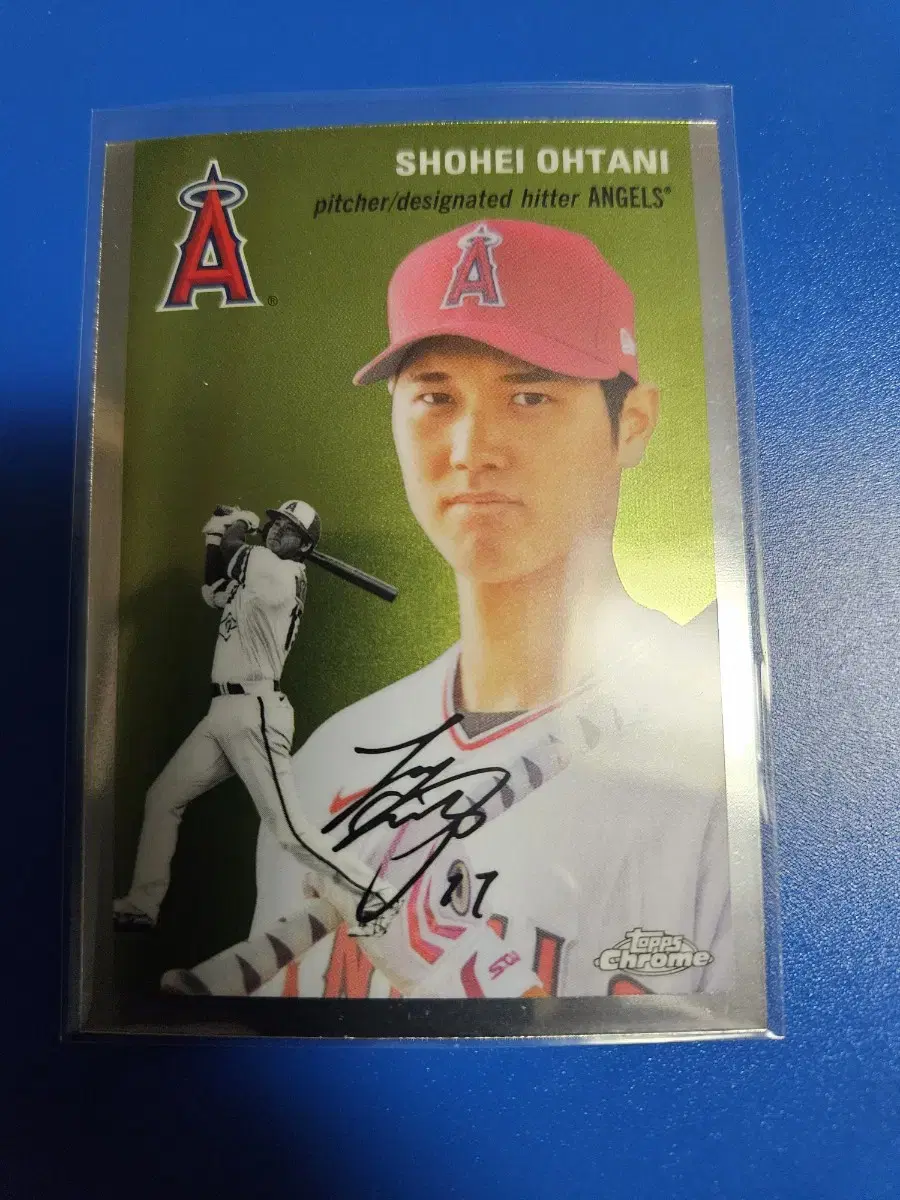 오타니 2023 Topps Chrome Platium base 카드