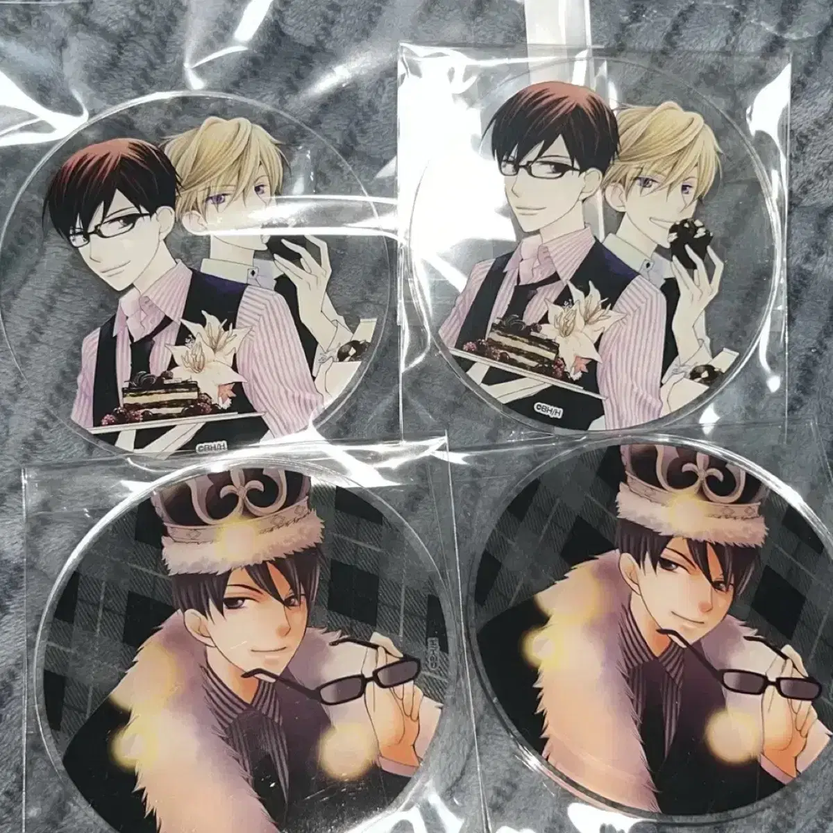 Ouran High School Kyoya Tamaki acrylic Coaster Nameplate Cafe Hanni Mori Haruhi Hikaru Kao