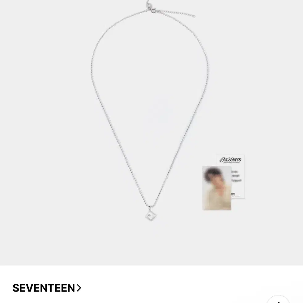 세븐틴 원우 9주년 목걸이 풀세트 원가이하 양도