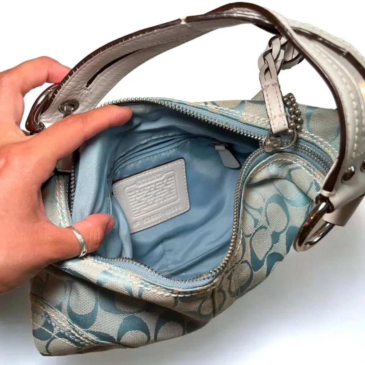 Coach icy blue y2k bag