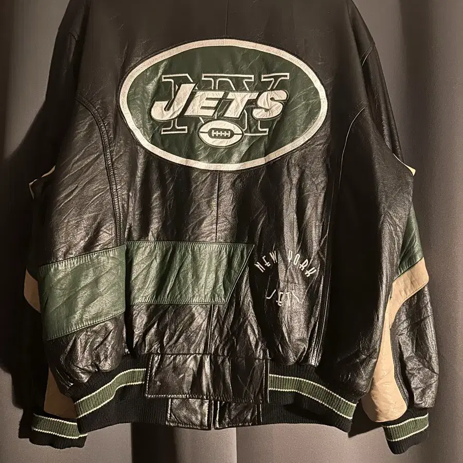 G-III NFL JETS 가죽자켓