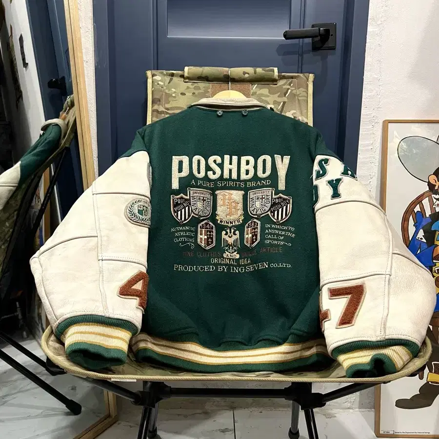 1980s POSHBOY VARSITY 포쉬보이 빈티지바시티자켓