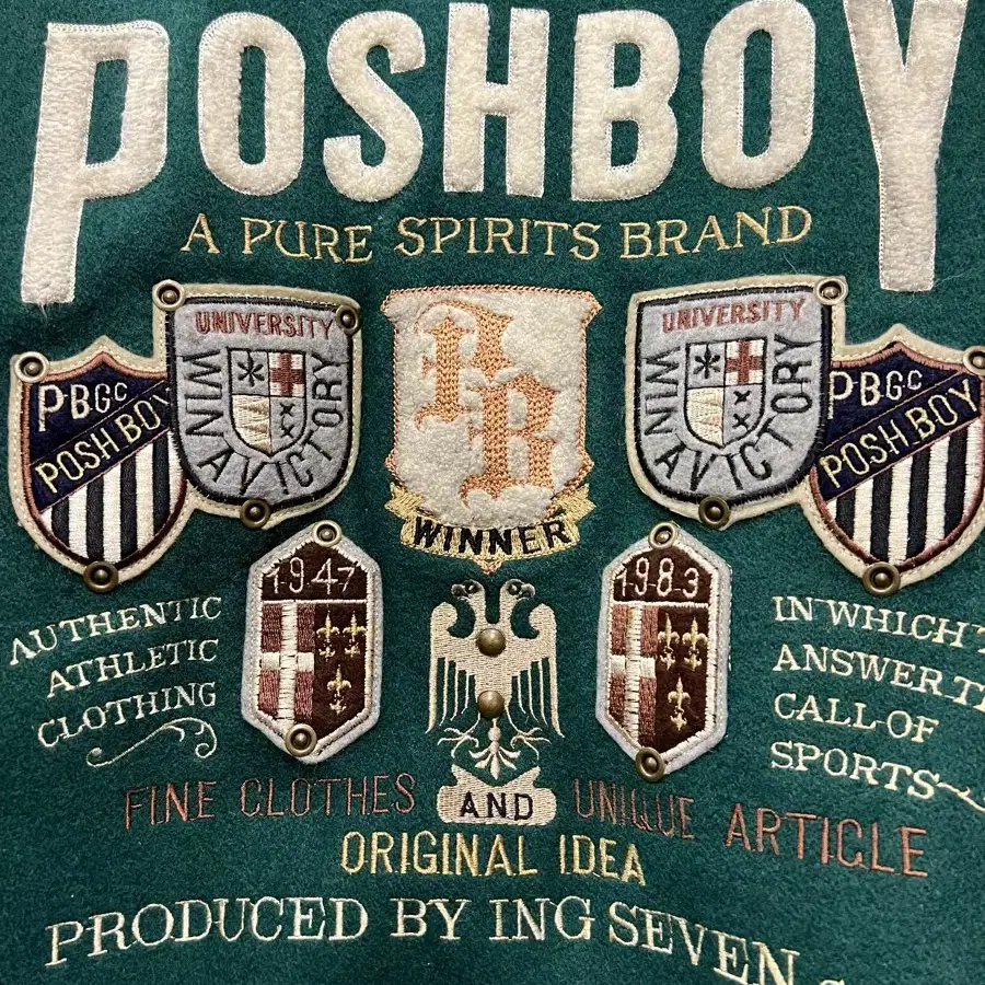 1980s POSHBOY VARSITY 포쉬보이 빈티지바시티자켓