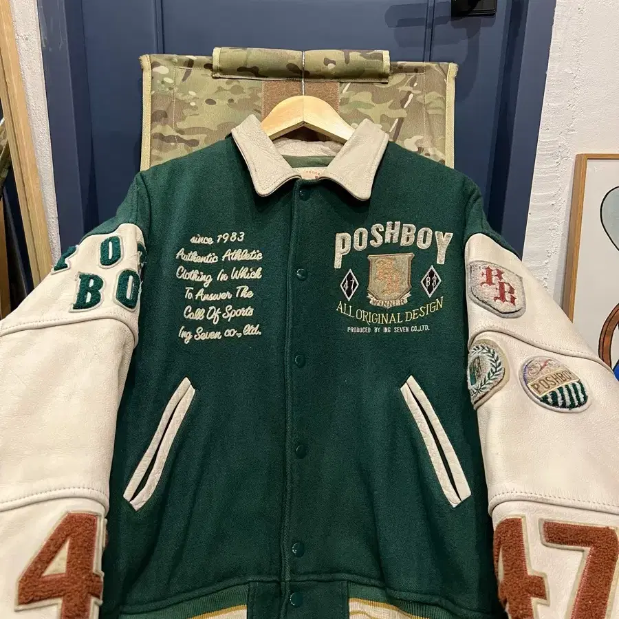 1980s POSHBOY VARSITY 포쉬보이 빈티지바시티자켓