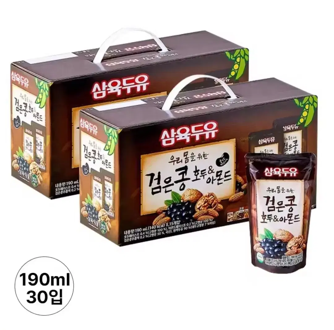 삼육두유 검은콩 호두 & 아몬드 190ml 30입