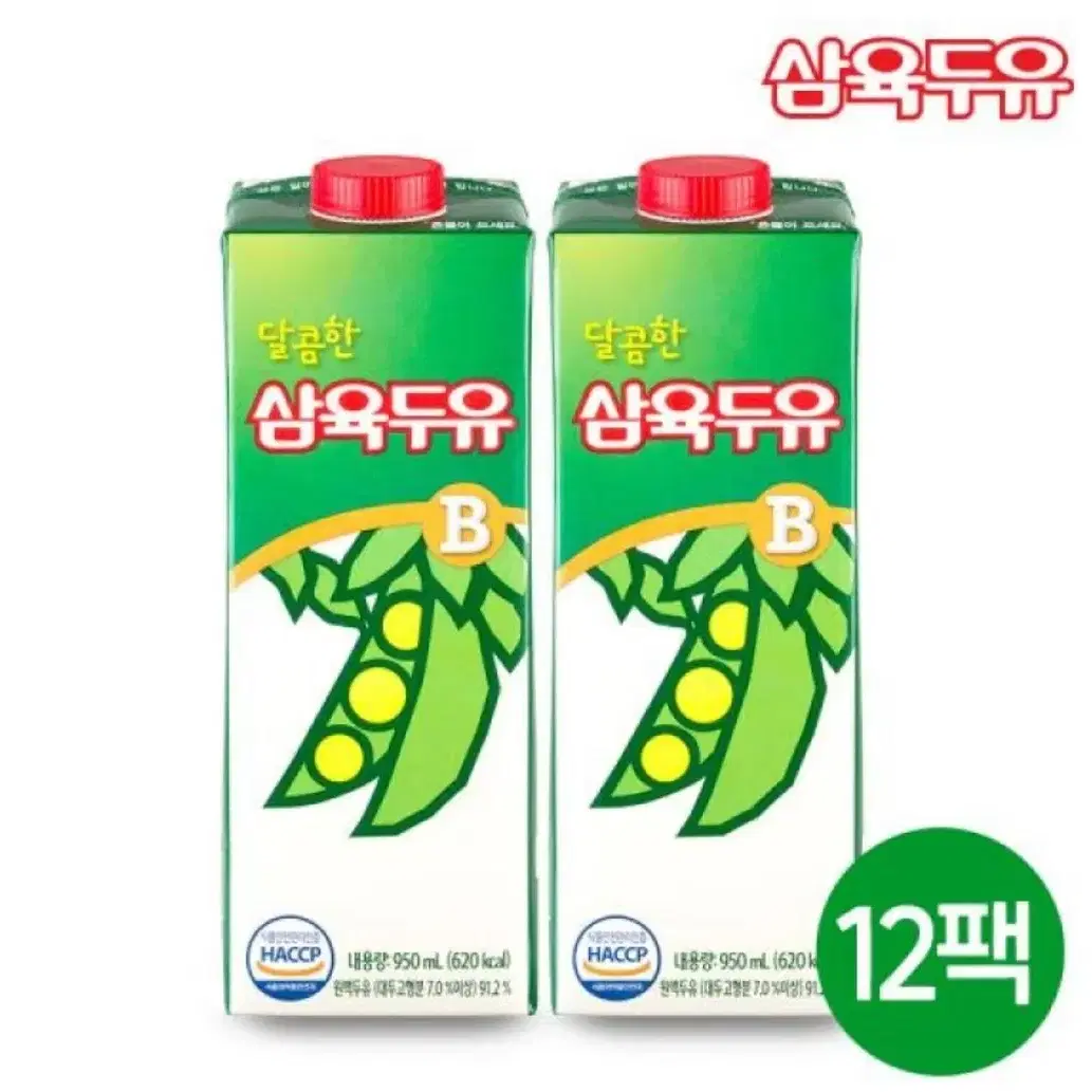 삼육두유 달콤한 B 950ml 12팩 (1박스)