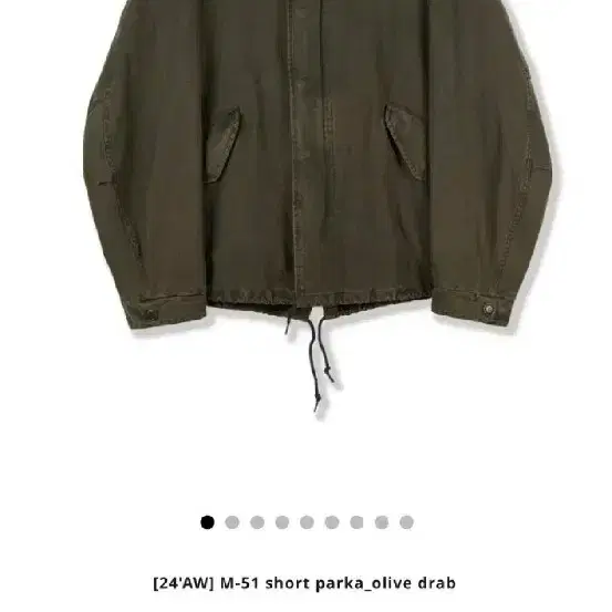 퍼렌(PERREN) M-51 short parka_olive 3사이즈