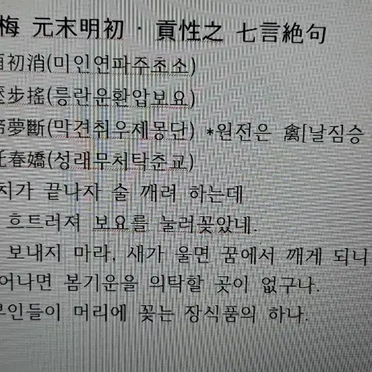 조선시대 매화도