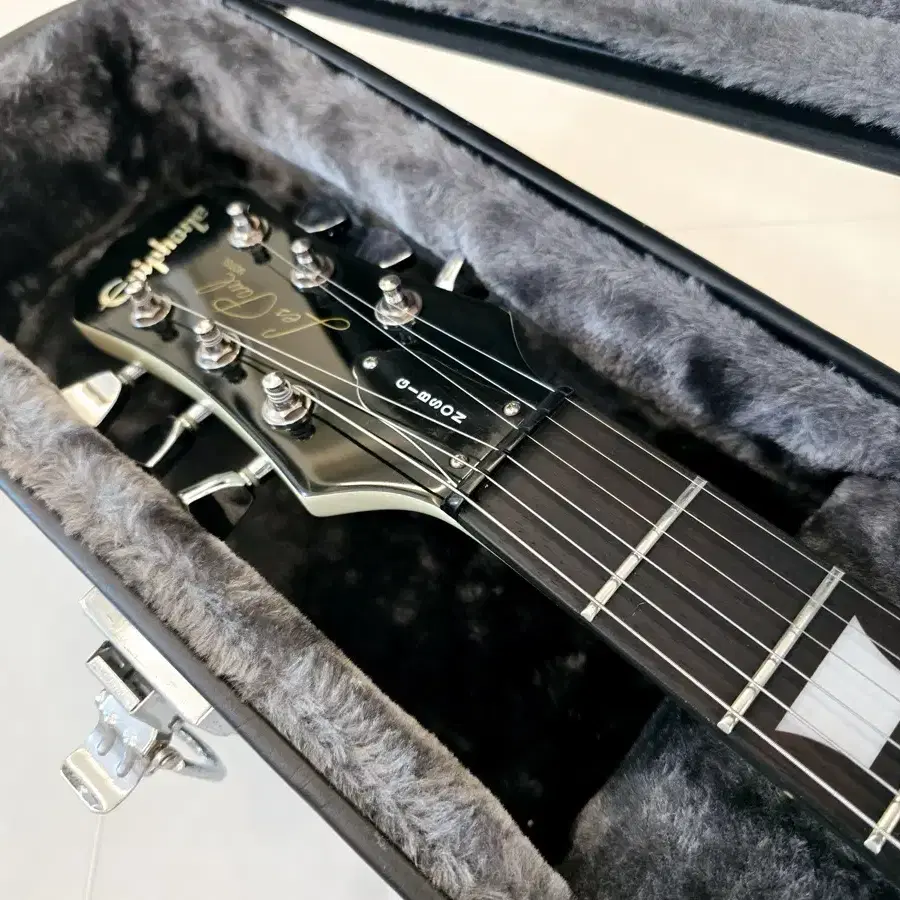 에피폰 Epiphone 레스폴 화이트 블랙바인딩