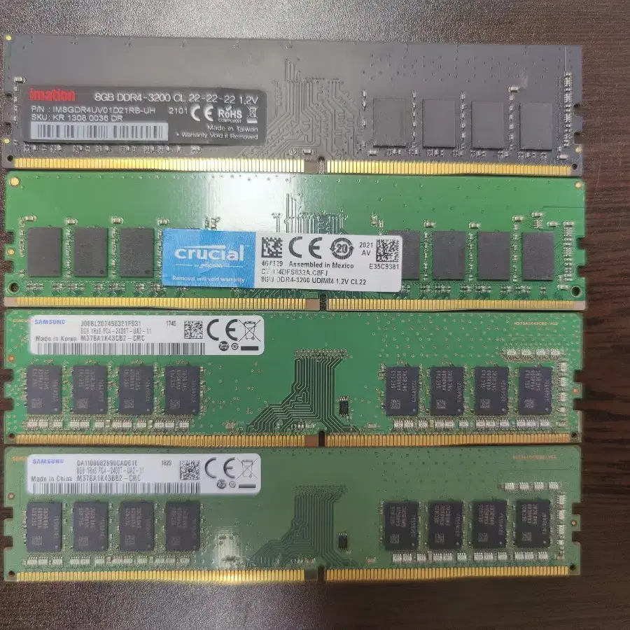 DDR4 RAM 8GB 4개