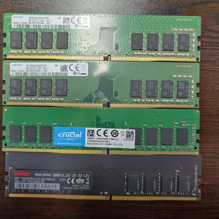 DDR4 RAM 8GB 4개