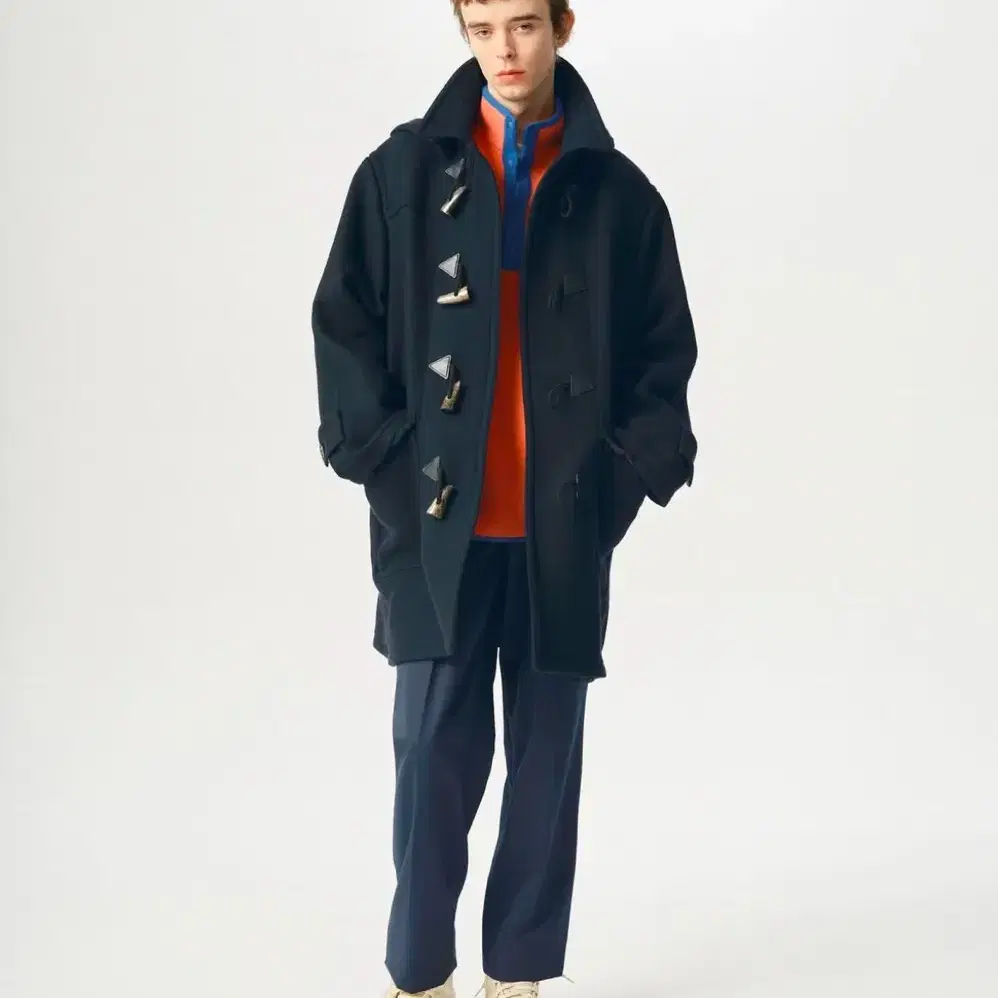 HERILL HERILL 24FW BLACKSHIP DOUBLE COAT NAVY 2 SIZE #헤릴,#herill