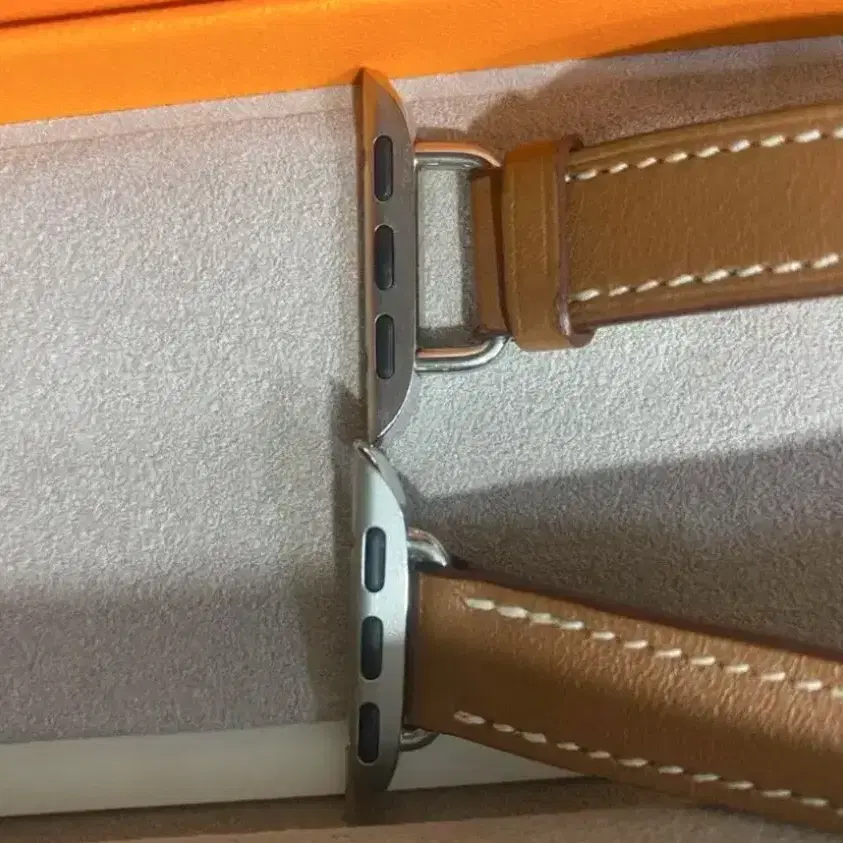 Apple Watch Hermes - 41mm 골드 아뜰라주 더블 투어