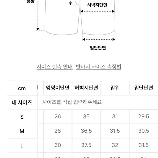 아디다스 맨유 반바지(정품)